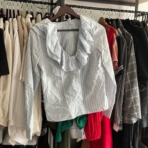 Ganni Ruffled Blouse